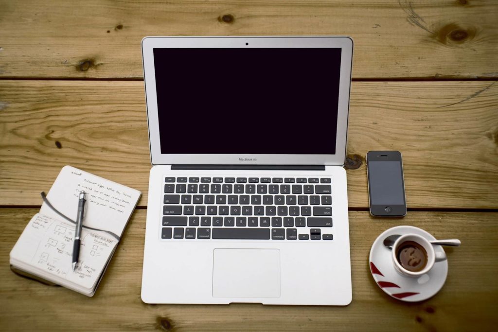 Laptop on Desk