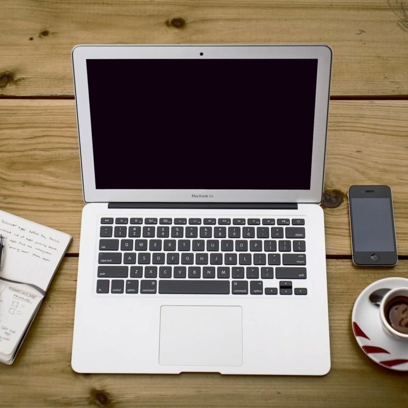 Laptop on Desk