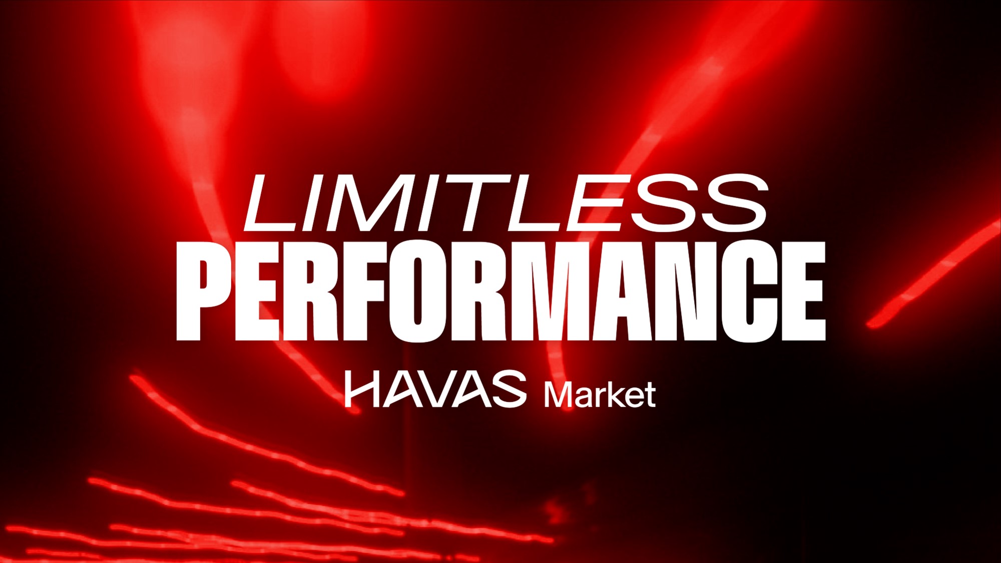 A graphic saying limitless performance Havas Market.